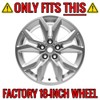 Brighter Design Set of 4 Gloss Black 10 Spoke 18"