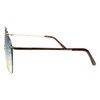 Mens & Womens Oversized Rimless Mono Lens Aviator Sunglasses