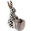 MACKENZIE-CHILDS Courtly Check Bunny Flower Pot