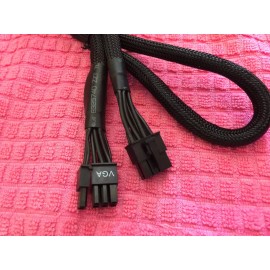 EVGA SuperNOVA 750 G3 8 PIN TO 8 pin ( 6+2) PCI-E VGA Power Supply Cable,BLACK