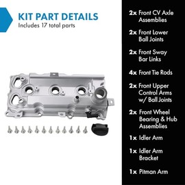 TRQ TRQ Left Valve Cover Drivers Side Compatible with 2008-2012 INFINITI EX35 2009-2012 FX35 2007-2008 G35 2009-2010 M35 2012-2013 M35h 2014-2018 Q50 Q70 2007-2009 Nissan 350Z