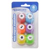 Westcott Mini Paper Punches, Set of 6, Assorted