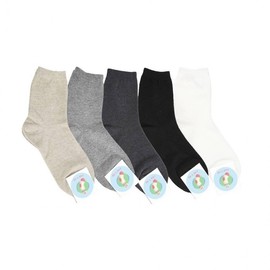 School Uniform Mall Simple Socks (5 Colors) - Choose 3 Basic Black