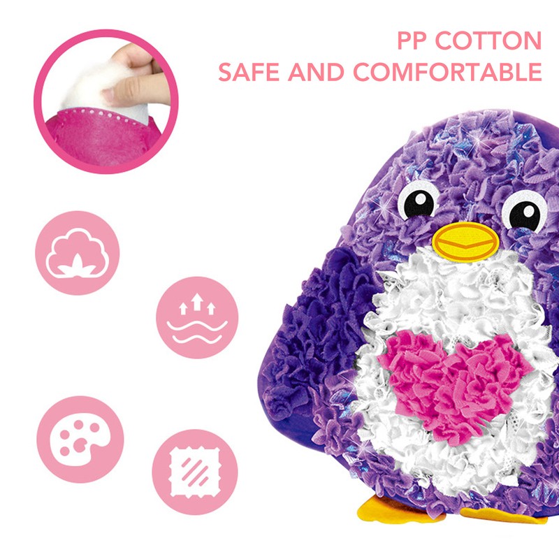 Plush Craft DIY Animal Pillow Safe Reliable Bright Colors Have