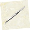 KONTONTY 1pc Pointed Steel Tweezers Set for Jewelry and Manicure
