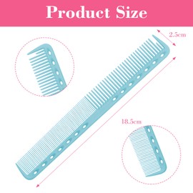 Pack of 9 Men's Hair Combs, Anti-Static Hair Cutting Comb, Professional Comb Women, Unisex, Suitable for Various Hair Types