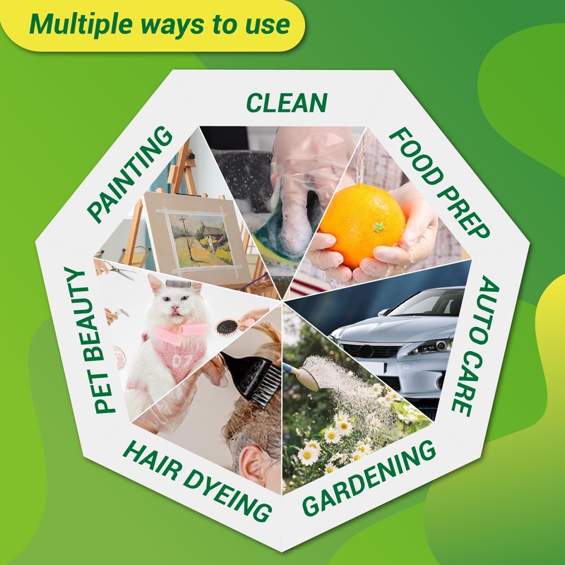 GENERALCARE Disposable Plastic Gloves Food Handling Service Gloves Disposable for