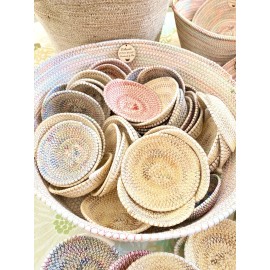 Handmade In USA Mini Stitch Basket 3-1/2” To 4” Diameter (Listing For 1 Basket)