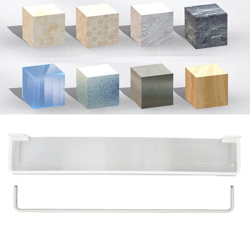60cm Bathroom Wall Mounted Storage Shelf Punch Free Wall Mounted