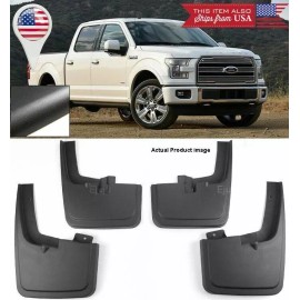 SDeelCase 4pcs Front Rear Mud Flaps Splash Guards w/ Fender Flares for 2015-2020 Ford F150