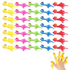 IUKUNNE 35 Pieces Catapult Chicken, Catapult Rubber Chicken, Stretchy Flying Chicken, Slingshot Chicken, Chicken Stretch Flying, Flying Chicken Toy Rubber, Novelty Prank Toy for Indoor Use