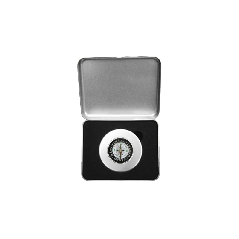 Wanderkompass, 55 mm, mit Metallbox, professionell, kompakt und robust, ideal