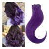 QNI-LMB Extensiones De Cabello Color Purple - Cabello 100% Natural