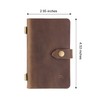 Fasjosma Leather Small Travel Journal Notebook, Vintage Daily Journal notebook
