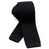 W&M Solid Color Washable Pointed Knit Tie, Necktie, 2.2 inches