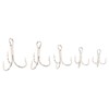 120PCS Treble Fishhooks Set High Carbon Steel High Strength Treble