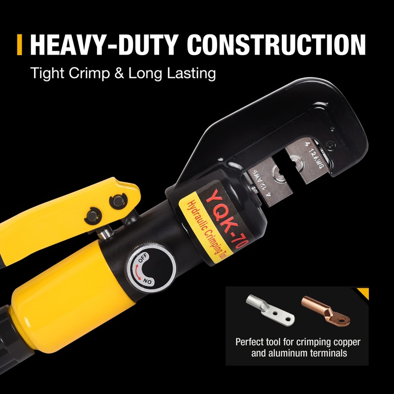 Dawot YQK-70 Cable Crimping Tool 10 Ton with 9 Pairs