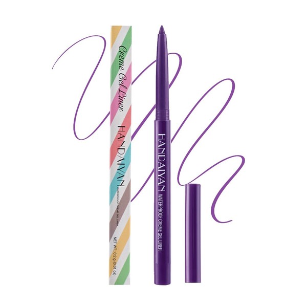 JIMYAUQIN High-Pigmented Waterproof Eyeliner Pencil - Retractable, Easy to Use,