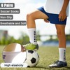 DECOVICI Kids Grip Socks 6 Pairs, Non Slip Soccer Socks