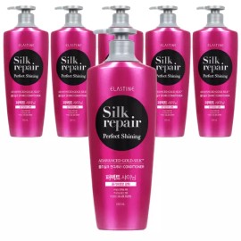 Elastine 엘라스틴 퍼펙트 샤이닝 골드실크 컨디셔너 실크리페어 550ml 6개 Elastin Perfect Shining Goldsilk Conditioner Silkrepair 550ml 6pcs