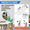 2 Pcs Commercial Can Opener Replacement Blades Compatible with Edlund
