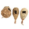 3Pcs Hummingbird House Small Grass Hanging Hand Woven Hummingbird House