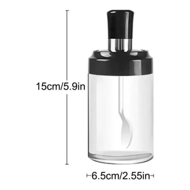 NewWay Dispensador Botella Para Aceite Con 2 Especiero Aceitera