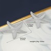 Starfish Earrings for Women Boho Starfish Stud Earrings Silver Black
