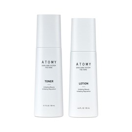 Atomy The Fame Toner + Lotion 1 Set Skin Care Triple Moisturizing Skin Barrier Adhesion Moisturizing / 애터미 더 페임 토너 + 로션 1세트 스킨케어 3중보습 피부장벽 밀착보습