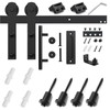 SMARTSTANDARD 5.5 FT Heavy Duty Sturdy Sliding Barn Door Hardware