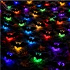 45pc Murciélagos decoración de halloween,murcielago de decoracion,murcielagode halloween,4 Tamaño,3D,Luminoso,PVC Impermeable,Murciélagos