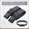 Wowangce 2 Pcs 100" x 2" Mattress Topper Straps Adjustable