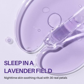 MONDSUB Lavender Balance Hydrogel Mask | Oil-Control & Pore Minimizing Mask with 10,000ppm Flower Energy, Soothing Night treatment for Sensitive Skin, Hypoallergenic K-Beauty, 5-Pack