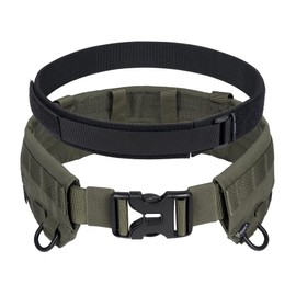IDOGEAR Tactical Belt Military Molle Rigger Combat Belt with Adjustable Inner and Outer Belt Set (Ranger Green, Medium)