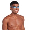 Zoggs Unisex Adult Racer Titanium Swimming Goggles, Blue/Light Blue/Mirrored Clear