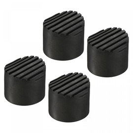 sourcing map Ladder Non-Slip Feet Mat 64mm ID Rubber Round Telescopic Ladder Accessories Pad Cover Cushion for Ladder Protection Black Pack of 4