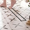 Neodrain 24-Inch Offset Linear Shower Drain with Tile Insert Grate