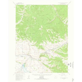 YellowMaps Hot Sulphur Springs CO topo map, 1:62500 Scale, 15 X 15 Minute, Historical, 1957, Updated 1963, 21.2 x 17 in - Polypropylene