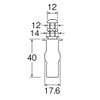 SANEI PW9022-33 Toilet Seat Attachment, Repair Parts, Pack of 2