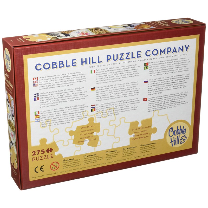 Cobblehill 88001 XL 275 pc Chickadee Tea Puzzle, Various