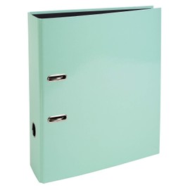 Exacompta Prem'Touch 53568E Watercolour Folder Made in Germany 8 cm Wide DIN A4 Pastel Green Ring Binder Letter Folder Office Folder Plastic Folder Slotted Folder Motif Folder