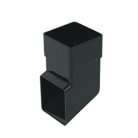 Downpipe Black Aluminium, Alloy Steel Bicycle Seatpost 65mm Square Shoe