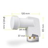 Goobay 67270-GB Twin LNB Weather Protect