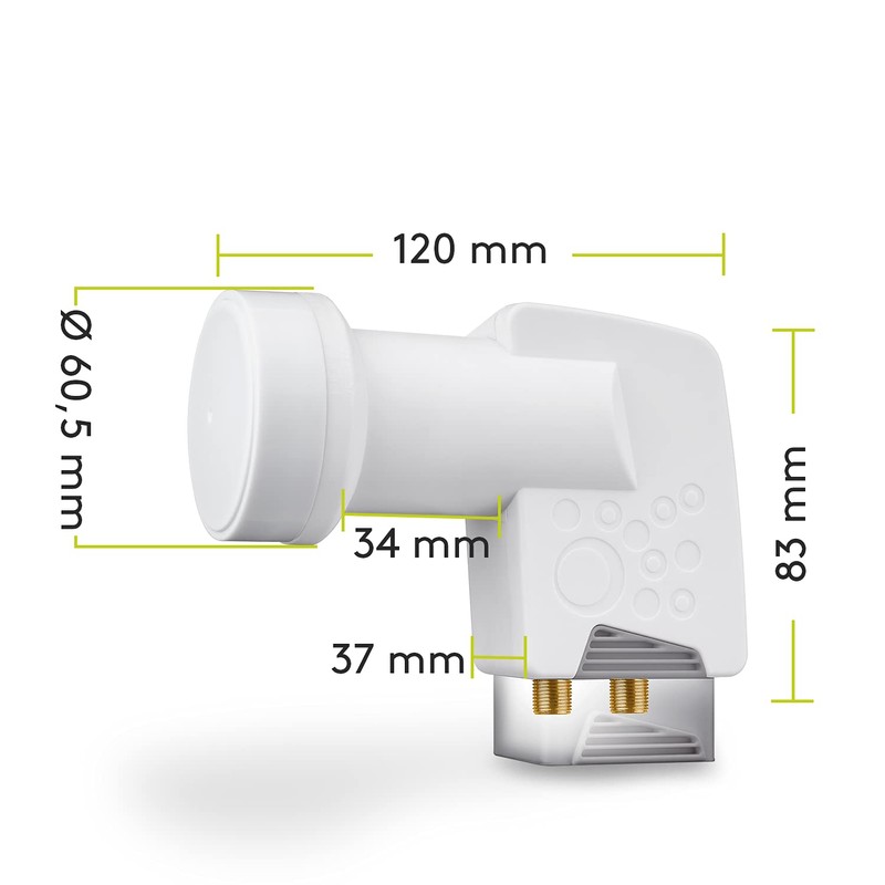 Goobay 67270-GB Twin LNB Weather Protect