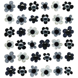 Ek Success Jolee's Boutique Black Flowers Dimensional Stickers