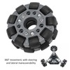 100mm Durable Nylon Rubber Bearing Rollers Omni Wheels for Robot