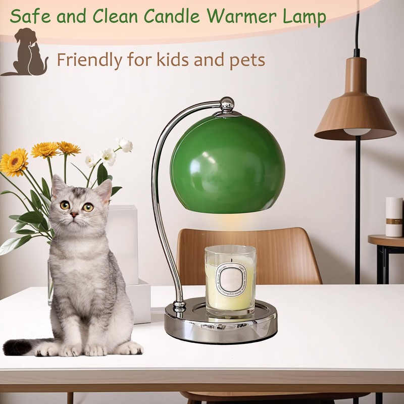WARMCITY Candle Lamp Warmer, Wide Base Scented Candle Warmer with