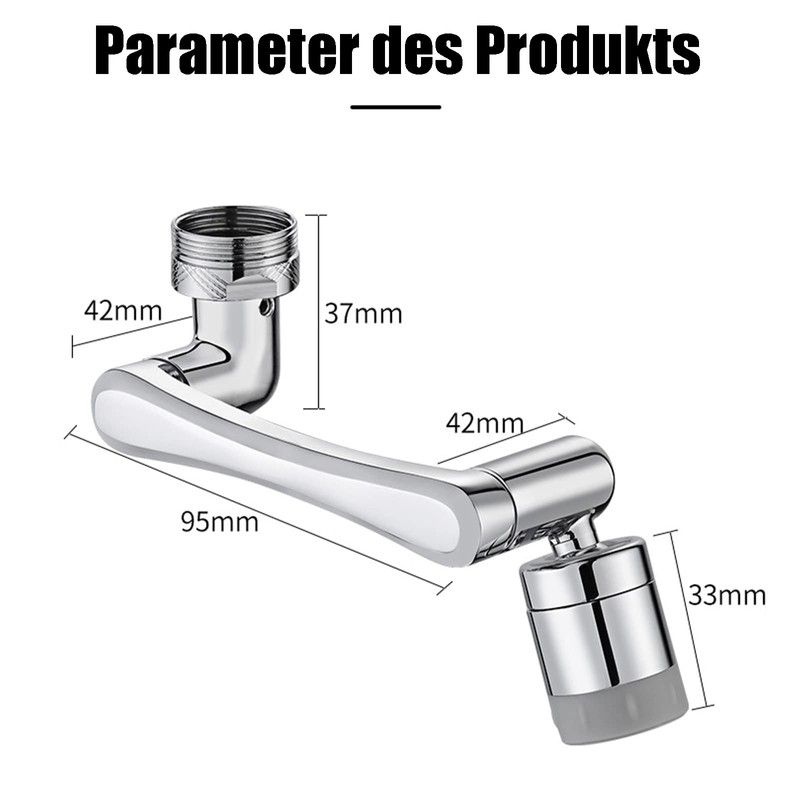 1080 Degree Rotating Multifunctional Extension Tap, Yrakozin Tap Attachment with