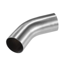 X AUTOHAUX 1 Pcs OD 2.25 Inch 45 Degree Exhaust Elbow Pipe SS304