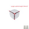 Savagrow 4Pcs Case Corner Guard Triangular Edge Metal Protector Box